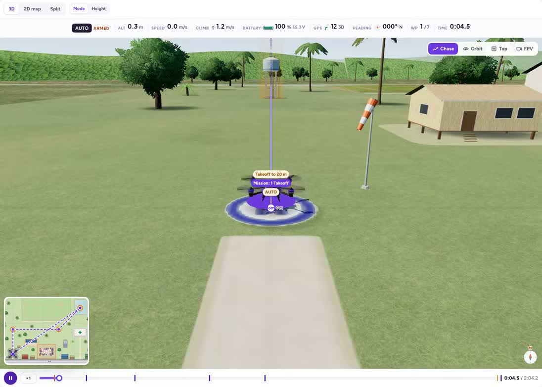 Your first .waypoints mission preview